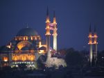 Turkey Suleiman Mosque in Istanbul (night).jpg